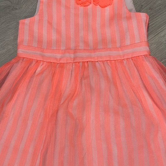 Cat & Jack 2T Charming Pink Striped Kids Dress w/under slip - Picture 2 of 8